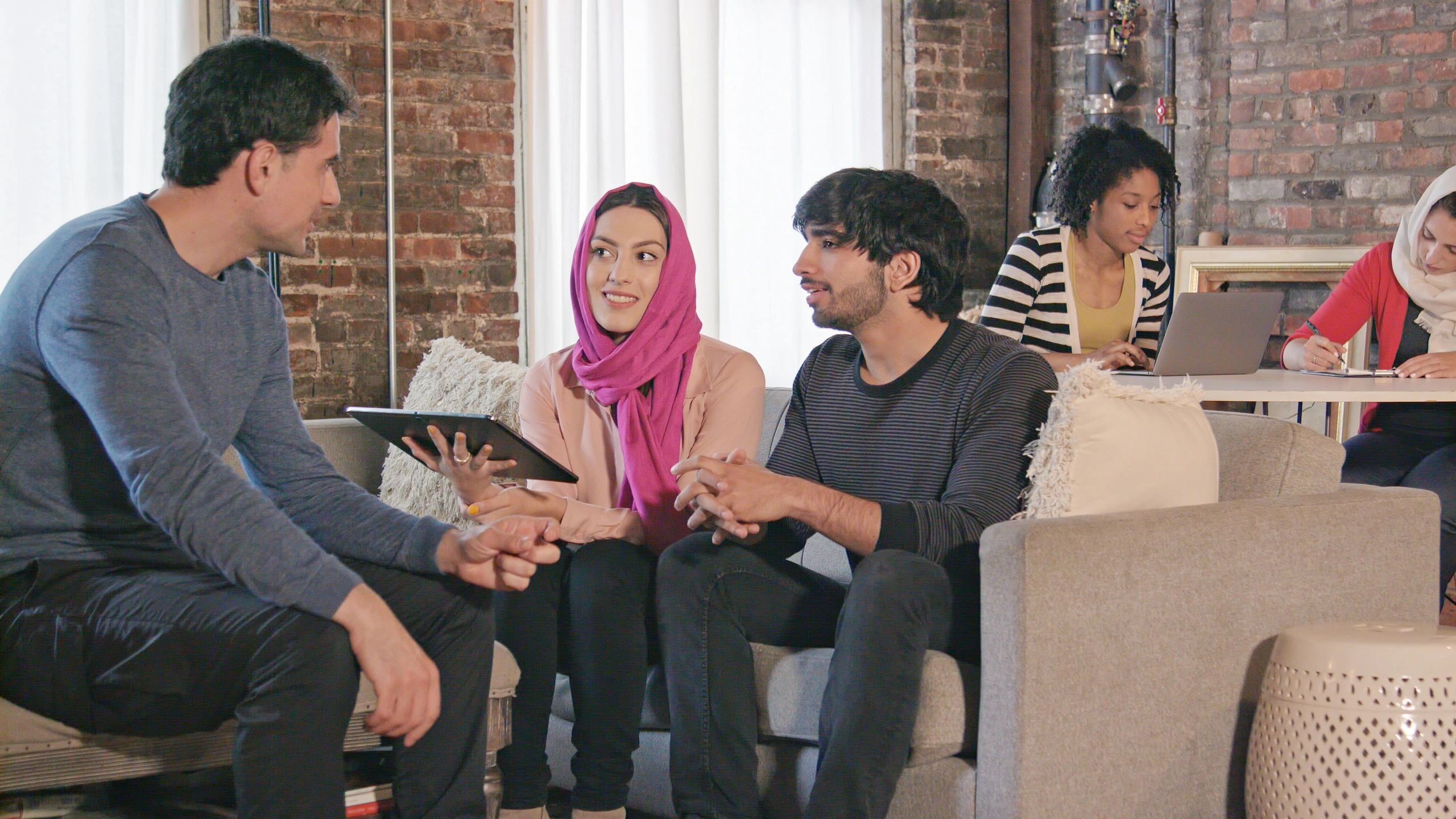 Team of e-commerce professionals collaborating in an office
